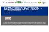 REDD+ EN RDC : ETAT DES LIEUX ET OPTIONS … · − Au cours de la première phase, les données des équations allométriques locales doivent être utilisées ensemble avec celles