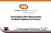Geotechnical Risk Management for Water Engineering Projects Atkinson - Geotechnical... · 2018. 4. 16. · Lusail – Geotechnical Risk •Addressed risk by; –Risk Assessment of