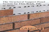 TABS II – Thin Brick, Tile & Stone Support ... TABS 11"' WALL PRODUCTS AND SHORT FORM SPECIFICATIONS SHEAr.t a I RTS TABS.. PANEL PARTI. PRODUCT TABS" Il panel is a structural galvanized