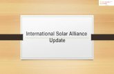 International Solar Alliance Update - ESMAP · 2019. 2. 8. · Any policy/notification issued for mandatory installation of solar rooftop on certain categories of buildings. (Haryana,