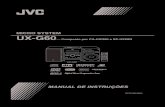 MICRO SYSTEM UX-G60 · MICRO SYSTEM UX-G60 — Composto por CA-UXG60 e SP-UXG63 MANUAL DE INSTRUÇÕES SUPER VIDEO UX-G60 Cover[U].fmPage1Friday,February10,20069:55AM GVT0169-006A
