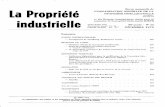 La Propriété Industrielle€¦ · Abonnement annuel: fr.s. 50.— Fascicule mensuel: fr.s. 6.— 88e année - N° 12 DÉCEMBRE 1972 Sommaire UNIONS INTERNATIONALES — Arrangement