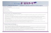 Home - The Firm (The Forum for In-House Recruiters) · Web view You’ll ensure we attract the right talent to the business across Early Careers, experienced hire and senior hiring