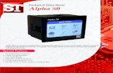 Technical Data Sheet Alpha 50 - RS Components · RS-485, Limit or Pulse Output, analog output Special Features important electrical analog panel meters. ... Cos phi / sin phi = 1