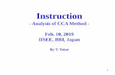 - Analysis of CCA Method - Feb. 10, 2019 IISEE, BRI, Japan€¦ · The subfolder of work space “cca_wkf” contains the subfolder “prm”for parameter files that includes script