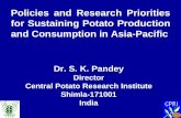 Policies and Research Priorities for Sustaining Potato Production … · 2019. 11. 21. · Policies and Research Priorities for Sustaining Potato Production and Consumption in Asia-Pacific