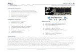 OEM Bluetooth Module Datasheet Features · 2016. 12. 13. · MP3 player or Walkman. ... associated with all profiles and devices. ... 2.4 mA Sniff Mode (40ms sniff) (Slave) 2.1 mA