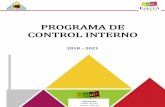 PROGRAMA DE CONTROL INTERNO - espita.gob.mx · PROGRAMA DE CONTROL INTERNO 2018-2021 I. Ambiente de Control Interno Es el ámbito de espacio donde recaen los mecanismos de control