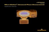 Micro Motion Advanced Phase Measurement...Advanced Phase Measurement software is available only on the Model 5700 transmitter, either integrally mounted, in a 9-wire remote configuration,