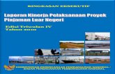 Edisi Triwulan IV Tahun 2010 · 2015. 2. 2. · Ringkasan Eksekutif Triwulan IV TA 2010 - 4 1.3 Pinjaman Proyek yang di-SLA-kan Pinjaman proyek yang dilaksanakan melalui mekanisme