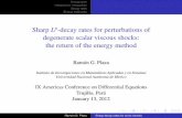 Sharp Lp-decay rates for perturbations of degenerate ...Introduction Interpolation inequalities Decay rates Energy estimates Sharp Lp-decay rates for perturbations of degenerate scalar