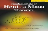 Fundamentals of Heat and Mass Transfer...6 TRANSIENT HEAT CONDUCTION 202–284 6.0 Introduction 202 6.1 A Wall Exposed to the Sun 202 6.2 Lumped Parameter Model 203 6.3 Semi Infinite