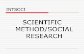 SCIENTIFIC METHOD/SOCIAL RESEARCH...Pre-marital sex among teenagers. 1. The reason why some teenagers do PMS is because relationships in their families are in limbo. 2. Premarital