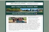 MSU Tollgate Farm October 2020...November 4, 2020: Interesting Plant Experiments that Engage Kids - Dr. Norm Lownds, Director 4-H Children's Garden, MSU: Join Dr. Norm as he demonstrates