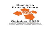 Cumbria Prayer Diary...Cumbria Prayer Diary October 2020 Praying with our fellow Christians in Cumbria, together with our link dioceses of Northern Argentina, Stavanger and ZululandIt