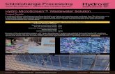 Chimichanga Processing - hydro-int.com...Chimichanga Processing Hydro MicroScreen™ ltrafine elt iltration System Hydro MicroScreen™ Wastewater Solution Project Details A southern