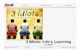 3 Idiots- Life’s Learning 3 Idiots Life s...Aamir Khan in this film, 3 idiots, is able to prove in the film by using vacuum pump at the last moment. Deliver The Promise Learning