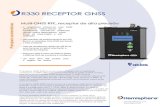 R330 RECEPTOR GNSS...Especificações do receptor Beacon: Canais: Range de frequência: Modos de operação: Compliance: 2 canais de rastreamento paralelo 283.5 kHz até 325.0 kHz