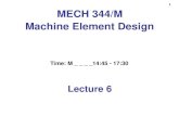 1 MECH 344/M Machine Element Designusers.encs.concordia.ca/~nrskumar/Index_files/Mech344/...• Power screws are subjected to direct P/A tensile and compressive stresses; threaded