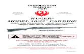 RUGER MODEL 10/22 CARBINE - ForensicThe RUGER® MODEL 10/22® CARBINE has a cross-button safety which is located in the forward portion of the trigger guard (Figure 1, p. 9). The safety
