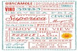 GUACAMOLE - Supericasuperica.com/.../uploads/2020/10/DinnerMenu-CURRENT.pdfCAMPECHANA DE MARISCOS 16 spicy gulf shrimp, octopus, lump crab, avocado, tostadas CEVICHE TOSTADA “AGUA