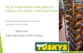 Use of orange fleshed sweet potato to produce commercially ......2016/03/16  · Use of orange fleshed sweet potato to produce commercially viable bakery items Market, processing and