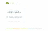 CLEANCORE TECHNOLOGIES · 2017. 8. 29. · LIFE CYCLE SCENARIOS Individual life-cycle scenarios were constructed to assess the life-cycle performance of the CleanCore Caddy relative