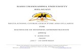 RANI CHANNAMMA UNIVERSITY BELAGAVI V Semester 2017-18 (1).p… · BBA V SEMESTER Sl. No. Name of Subject Sub Code Internal Marks Sem End Marks Total Marks Teaching Hours/ Week Credits