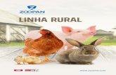 02Catálogo Linha Rural - Zoopan | Home · Aves, bovinos (excepto vacas de leite e reprodutoras), ovinos, caprinos, suínos (exceto suínos de engorda) e coelhos. DOSAGEM 1 a 2 ml