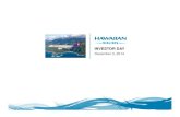 December 3, 2014 - Hawaiian Airlines€¦ · Southwest Airlines. Agenda PRESENTATIONS 8:30 a.m. – 9:30 a.m. BREAKOUT SESSIONS 9:30 ... Corporation in October $12.1 $13.5 $12.5 $30.6