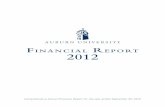 Financial RepoRt 2012 - Auburn University · 2013. 2. 8. · A uburn U niversity 2012 7 January 23, 2013 The Comprehensive Annual Financial Report for Auburn University for 2012 provides