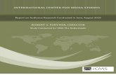 INTERNATIONAL CENTER FOR MEDIA STUDIES...Report on Audience Research Conducted in Java, August 2015 INTERNATIONAL CENTER FOR MEDIA STUDIES ROBERT S. FORTNER, DIRECTOR Study Conducted