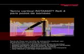 Tamiz vertical ROTAMAT® RoK 4 para pozos de bombeo · 2015. 1. 8. · Los flancos del tornillo están provistos de un cepillo muy resistente al desgaste para la limpieza efectiva