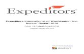 Annual Report 2016 Expeditors International of Washington ... · EXPEDITORS INTERNATIONAL OF WASHINGTON, INC. (Exact name of registrant as specified in its charter) Washington 91-1069248