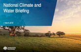 National Climate and Water Briefing - Bureau of Meteorology...Summer flooding Broome, Western Australia • Wettest January, February, and summer on record (1698.2 mm) • Wettest