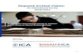 Disputed Archival Claims - ICA...1 Disputed Archival Claims: James Lowry February 2020 Translation of survey responses in French by Christine Cross An International Survey 2018/2019