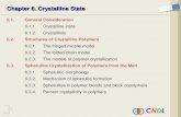 Chapter 6. Crystalline Stateocw.snu.ac.kr/sites/default/files/NOTE/3748.pdf · 2018. 1. 30. · 6.3. Spherulitic Crystallization of Polymers from the Melt 6.3.1. Spherulitic Morphology