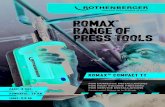 NEW ROMAX RANGE OF PRESS TOOLS...NeW ROMAX® Axial Press Tool ROMAX® AXIAL LED light button - Lights up when tool is activated - Can also turn lights on seperatly Li-Ion battery 18