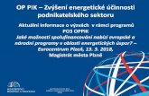 OP PIK –Zvýšení energetické účinnosti podnikatelského sektoru · 2018. 3. 13. · Ing. Miroslav Honzík, Ph.D. Oddělení implementace OPPI a PO3 OPPIK Aktuální informace
