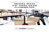 Installation & Maintenance Instructions MODEL MX19 3/4’’ OVAL … · Page 1 of 20 INSTRUCTION MANUAL MODEL MX19 3/4’’ OVAL GEAR FLOWMETER MXL-INST19 Rev 6 07/2014 To the Owner