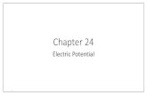 Chapter 24 - KFUPM 24.pdfChapter 24 Electric Potential 1 1. Electric Potential Energy When an electrostatic force acts between two or more charged particles within a system of particle,