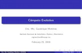 C´omputo Evolutivoa.morales/EC/pdf/Clase-abc-res.pdf · 2019. 2. 27. · C´omputo Evolutivo Dra. Ma. Guadalupe Mart´ınez Instituto Nacional de Astrof´ısica, O´ptica y Electr´onica
