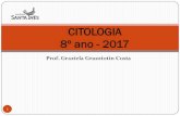 CITOLOGIA 8º ano - 2017 · 2017. 3. 29. · água e componentes minerais. o. No citoplasma estão inseridas as organelas celulares: Mitocôndrias Retículo endoplasmático (liso