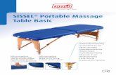 SISSEL Portable Massage Table Basic · 2019. 1. 9. · AF 06 V2 3/20 The SISSEL ® Basic portable massage table is a practical, functional and stable treatment table designed for