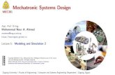 Mechatronic Systems Design - MEC301 · 2020. 3. 3. · Transitional Mechanical Systems Mechanical movements in a straight line (i.e. linear motion) are called “transitional” Basic