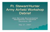 Ft. Stewart/Hunter Army Airfield Workshop Debriefproceedings.ndia.org/jsem2007/Davenport.pdf · 2019. 12. 2. · Ft. Stewart/Hunter Army Airfield Workshop Debrief What – When –