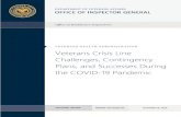 Veterans Crisis Line Challenges, Contingency Plans, and ...technical and clinical partner engagement. The OIG found that the VCL provided employees with training, guidance, and resources
