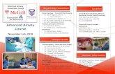 Advanced Airway - McGill University...advanced airway skills. It features lectures and demonstraons by expert faculty, hands-on surgical skills pracHcum on mannequins, live and cadaveric