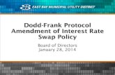 Dodd-Frank Protocol Amendment of Interest Rate Swap Policy€¦ · Dodd-Frank Protocol Amendment of Interest Rate Swap Policy Board of Directors January 28 ... – Considerations