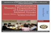 Understanding Disaster Preparedness of Linguistically Isolated … · 2014. 8. 4. · Understanding Disaster Preparedness 2009 EXECUTIVE SUMMARY The City of Houston, Department of